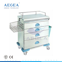 AG-AT019 Clínica de grado superior móvil con ruedas Carro médico de anestesia hospitalaria